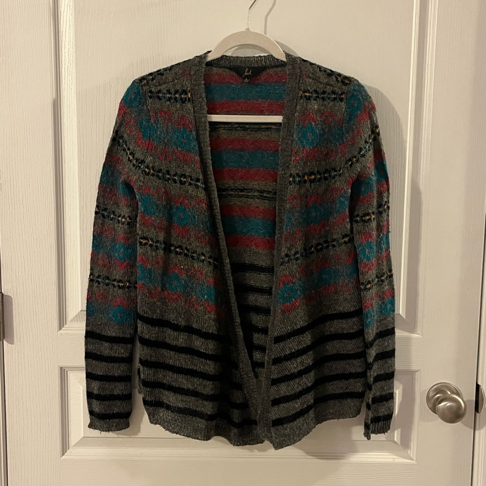 SALE Jack Cardigan Gray Striped Cardigan
